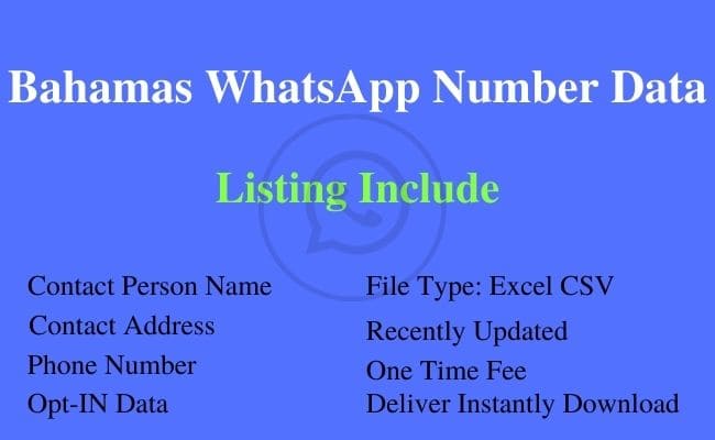 巴哈马 WhatsApp 号码列表