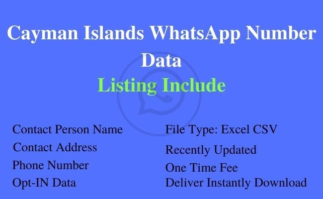 开曼群岛 WhatsApp 号码列表
