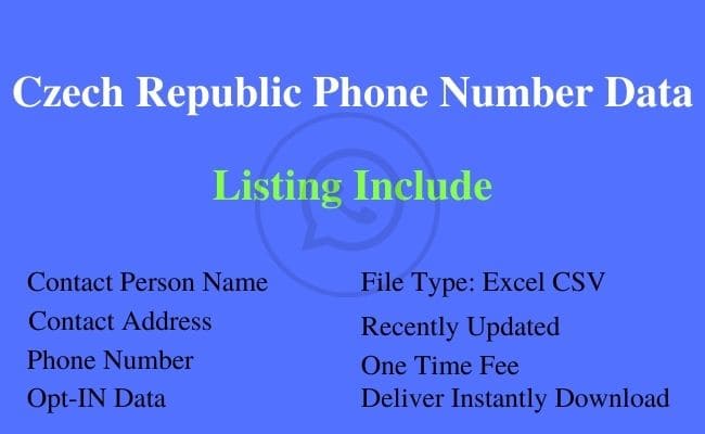 捷克共和国 WhatsApp 号码列表