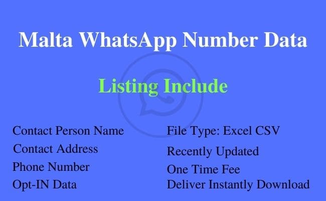 马耳他 WhatsApp 号码列表