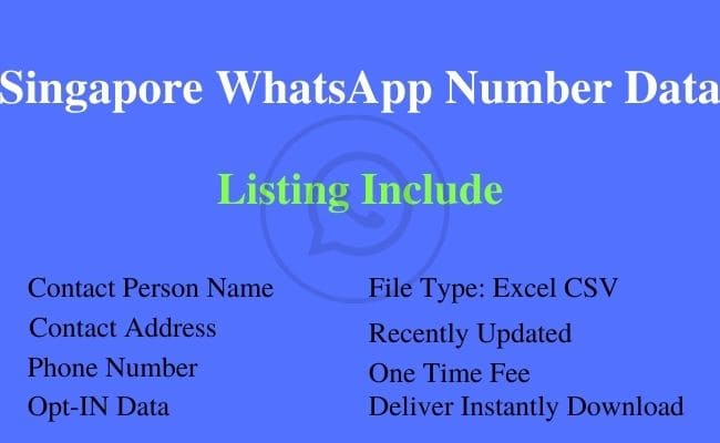 新加坡 WhatsApp 号码列表