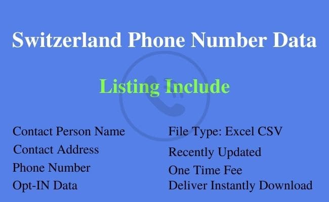 瑞士 电话号码 列表